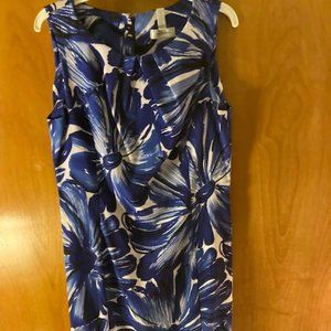 Blue/White Sleeveless Dress